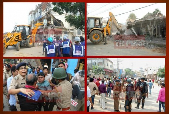 Tripura’s 1st Flyover land acquisition leads to street battles : Section 144 imposed in Agartala after AMC began eviction drive, large number of TSR, Police deployed : State Govt’s poor planning cripples public life Tripura’s 1st Flyover land acquisition leads to street battles : Section 144 imposed in Agartala after AMC began eviction drive, large number of TSR, Police deployed : State Govt’s poor planning cripples public life