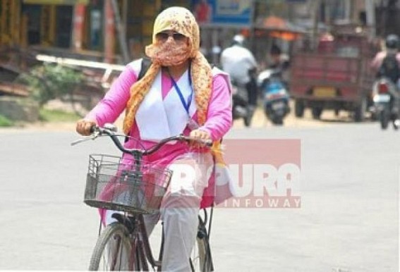 Maximum temperatures continues to rise in Tripura, heat waves strikes state 