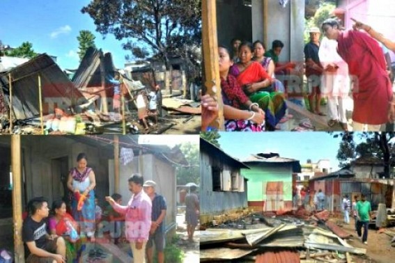 Negligence of Fire-Brigade burnt 13 houses at Agartala City : Every Govt Dept turns a failure in Manikâ€™s â€˜Golden Eraâ€™ : Law & Order in question, Political leaders visited spot, Lack of CCTV cameras kept police yet â€˜Cluelessâ€™ !