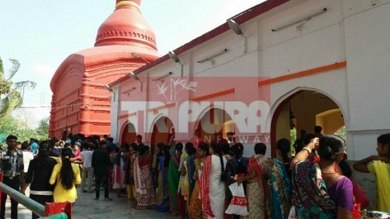 Devotees across Tripura thronged to Tripura Sundar temple for New Year blessing
