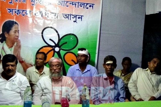 TMC staged protest meet at Manikbhander: People gathered in large numbers