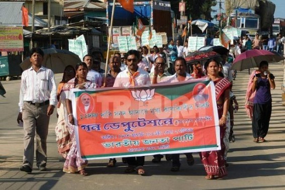 BJP produced deputation on 12 point charter of demands at Ambassa: Authority assured to remedy BJP produced deputation on 12 point charter of demands at Ambassa: Authority assured to remedy