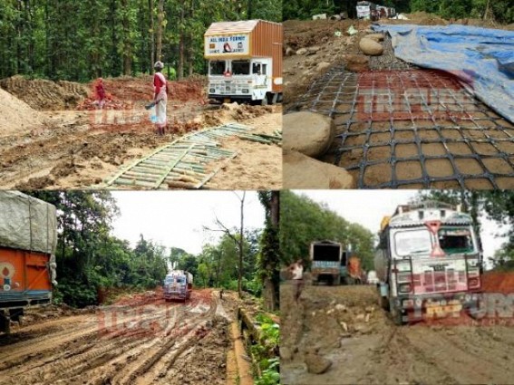 Tripura Highways NH8(44) & NHC restoration underway, woes of people yet to end, â€˜Bamboo techniqueâ€™ repairing system deliver results : Silchar Division Executive Engineer talks to TIWN