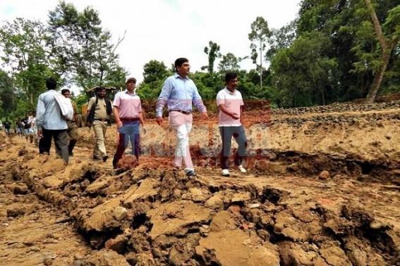 Central Govt. asked to bring temporary solution of NH during monsoon: North DM visits NH-8 (44) Central Govt. asked to bring temporary solution of NH during monsoon: North DM visits NH-8 (44)