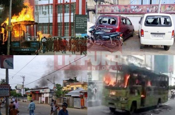 Agartala mayhem! clashes erupt during IPFT’s mass rally; Unruly IPFT engaged into scuffle with common people, many injured, vehicles put on fire, Police fired to control situation, section 144 imposed, Army flag march in progress : SP West talks to TIWN Agartala mayhem! clashes erupt during IPFT’s mass rally; Unruly IPFT engaged into scuffle with common people, many injured, vehicles put on fire, Police fired to control situation, section 144 imposed, Army flag march in progress : SP West talks to TIWN