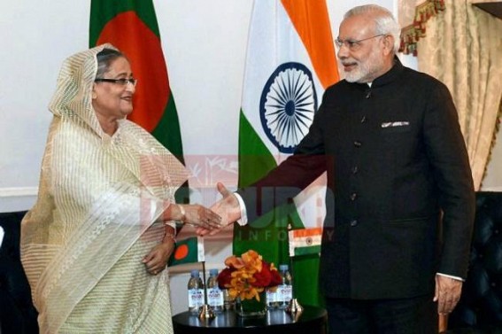 Indo-Bangla bonding: Bangladesh short-term route permit agreement to allow India to transport petroleum products from Assam to Tripura via Bangladesh to meet an end to the acute crisis of petrol in the state Indo-Bangla bonding: Bangladesh short-term route permit agreement to allow India to transport petroleum products from Assam to Tripura via Bangladesh to meet an end to the acute crisis of petrol in the state