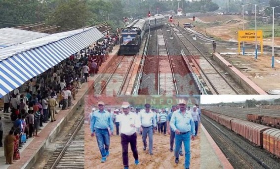 BG diversion of  92 km new rail-tracks delaying train service : Tripura to get new Freight train fully from July 12, says NFR GM Harkishan Jaggi