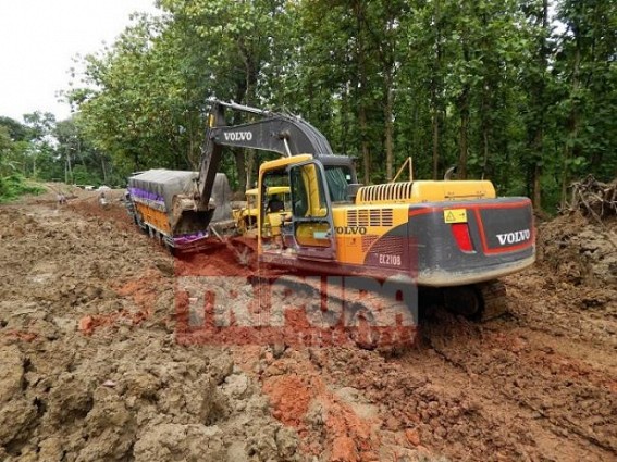 NH-44â€™s dilapidated condition hits uncertain future : Construction officials sent  sample soil for testing, Project manager called from Mizoram to lead the renovation of National Highway, incessant rain disrupting the renovation process
