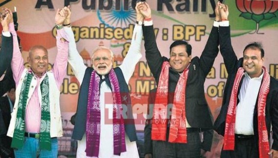 Modi assures every help for Assam's development : BJP eyes Tripura, Manipur Assembly Elections