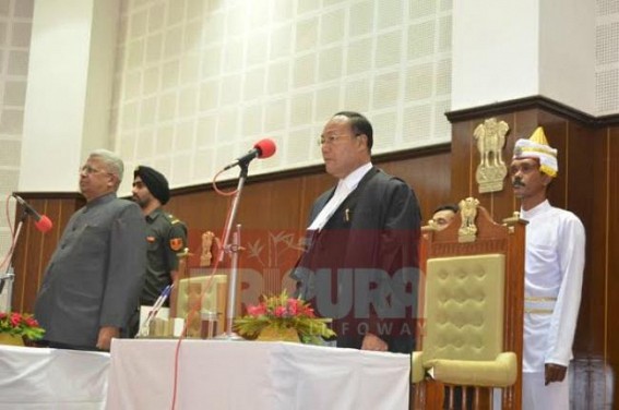 Justice Tinlianthang Vaiphei sworn in as the new Chief Justice of Tripura High Court