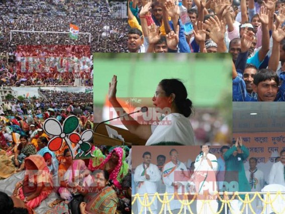 Mamata's arrival a scary sign for state BJP ? TMC Supremo rings the 'Death Bell of CPI-M in Tripura' on historic 9th August Mamata's arrival a scary sign for state BJP ? TMC Supremo rings the 'Death Bell of CPI-M in Tripura' on historic 9th August