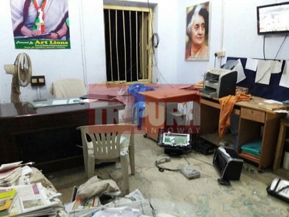Tripura Congress leaders suspended, supporters ransack party HQ