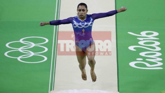India's first woman Gymnast-Star Dipa narrowly misses medal in Olympic vault final : 'I am not disappointed as it was my first Olympic ! My next target is Tokyo 2020', says Dipa India's first woman Gymnast-Star Dipa narrowly misses medal in Olympic vault final : 'I am not disappointed as it was my first Olympic ! My next target is Tokyo 2020', says Dipa