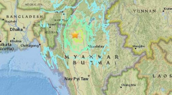 5.3 magnitude earthquake records near Myanmar, NE region in high risk zone 5.3 magnitude earthquake records near Myanmar, NE region in high risk zone