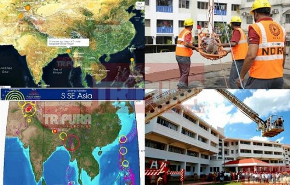 Earthquake-prone Zone-V Tripura : USA scientists predict magnitude 9 quake might hit India- Bangladesh border region : Tripuraâ€™s structural safety audit of buildings in cold-storage