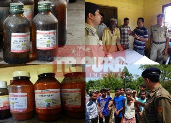 Counterfeit, Expired Medicine racket unearthed by locals, District Hospital Doctor caught red-handed for selling expired medicines, Police investigation continues at Dharmanagar 