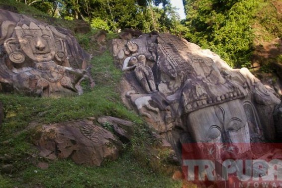 Manik Govt.'s lacklustre attitude: Century old archaeological site â€˜Unokotiâ€™ loses its glory gradually