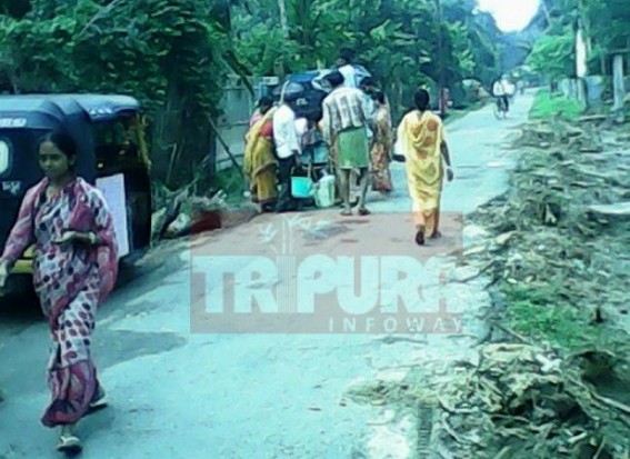 Kamalpur: Pipeline remained damaged since four consecutive days Kamalpur: Pipeline remained damaged since four consecutive days