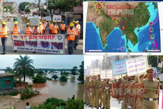 Lack of Earthquake-proof buildings, unorganized towns, no initiative against landslide & flood risks hit 'International Day for Disaster Reduction'-2016 in Tripura Lack of Earthquake-proof buildings, unorganized towns, no initiative against landslide & flood risks hit 'International Day for Disaster Reduction'-2016 in Tripura