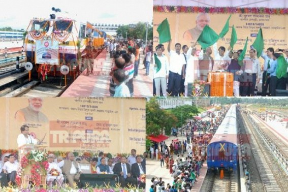 Modi Govt's 'Act-East' policy fulfills all demands for Tripura : NFR to start RoRo Service to help Fuel-starved State : Suresh Prabhu announced special trains to carry oil tankers for Tripura from Aug 12 Modi Govt's 'Act-East' policy fulfills all demands for Tripura : NFR to start RoRo Service to help Fuel-starved State : Suresh Prabhu announced special trains to carry oil tankers for Tripura from Aug 12