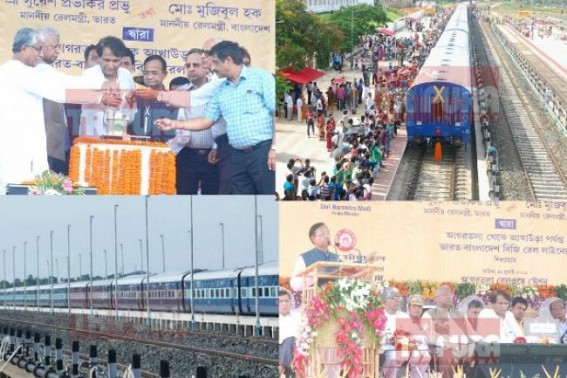Bangladesh approves Indo-Bangla Rail link construction, work progress under way for laying 15 KM track at the side of Bangladesh, cross border Rail link to usher new era of development Bangladesh approves Indo-Bangla Rail link construction, work progress under way for laying 15 KM track at the side of Bangladesh, cross border Rail link to usher new era of development