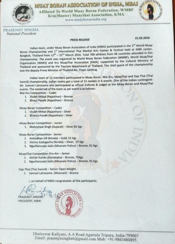 3rd World Muay Boran Championship result held 3rd World Muay Boran Championship result held