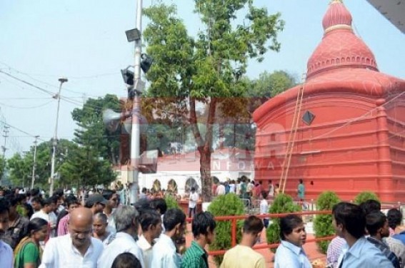 Devotees thronged to Tripura Sundari temple on the occasion of auspicious Diwali 