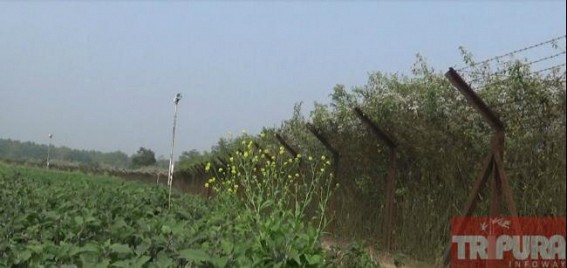 Locals stopped border fencing work demanding for land acquisition notice