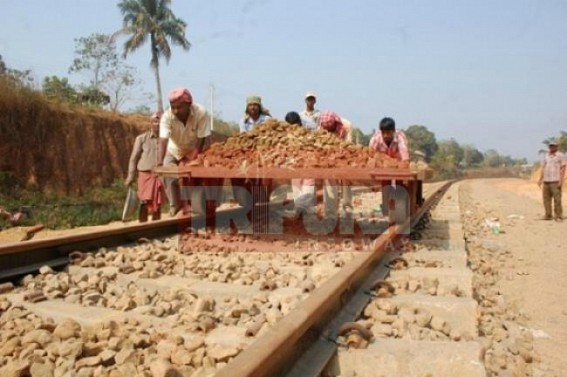 Rs. 1200 crores to be spent for Udaipur-Sabroom rail line work Rs. 1200 crores to be spent for Udaipur-Sabroom rail line work