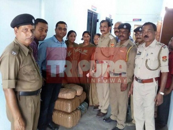 Ganja worths Rs. 15 lakhs recovered from Agartala-Silchar train
