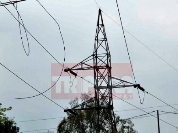 Major portions of Tripura  still cut of Electricity connection