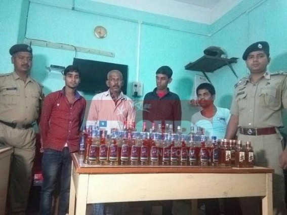 Liquors seized from Dharmanagar