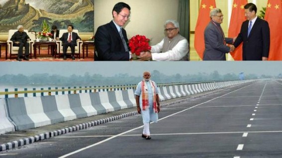Nation's longest river bridge inaugurated in Northeast : anti-national CPI-M's heartburn as 'Modi trumps over China's lust for India's Arunachal'
