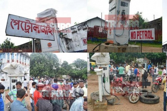 Sudden Petrol crisis hits consumers hard in Tripura : 'No Petrol' sign everywhere, customers fuming