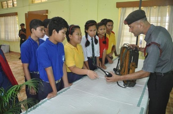 Weapon display programme conducted by Assam Rifles 