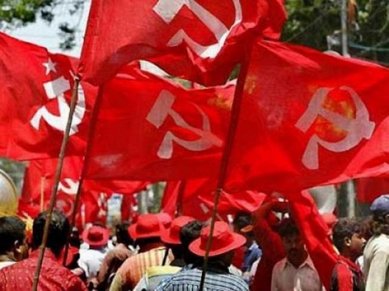 CPI-M demonstrates against 'censorship' of Tripura CM's I-Day speech