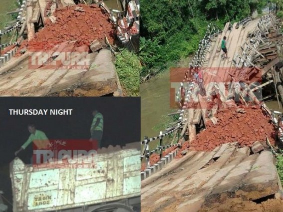 Collapsing of Teliamura / Amarpur under-maintenance bridge questions on 'Road Safety' matters under Tripura Govt : PWD Chief Engineer talks to TIWN