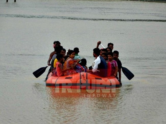 More showers to hit Tripura : Howrah river water level rising More showers to hit Tripura : Howrah river water level rising