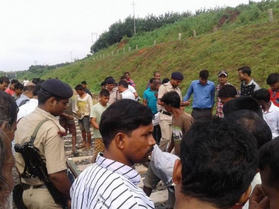 Udaipur-Agartala Railway track plan-wise damaged : Train derailed, no causality Udaipur-Agartala Railway track plan-wise damaged : Train derailed, no causality