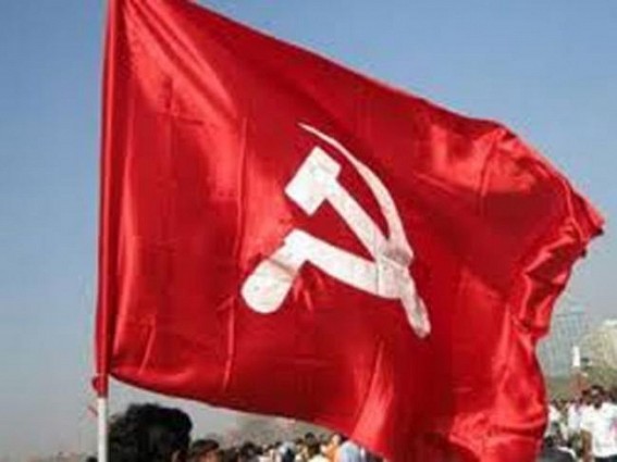 CPI-M protests in Tripura over cuts in Centre's MGNREGA share CPI-M protests in Tripura over cuts in Centre's MGNREGA share