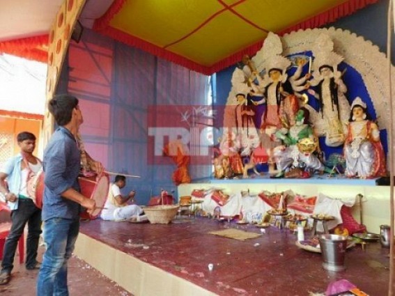 Maha-Navami saddens Tripura, West Bengal : Bijoya Dasami ringing bell for Deviâ€™s adieu for another year 