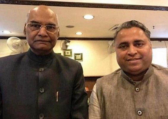 Deodhar greets President on 72th birthday Deodhar greets President on 72th birthday