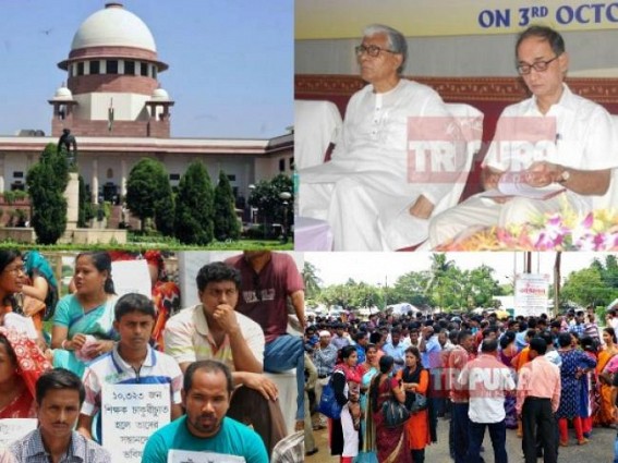 SC's order clearly shows the incompetency of Manik-Tapan ; State Govt playing nasty politics with minds of the 10323 teachers ? Terminated teachers gearing up to file case against state gov't ? 