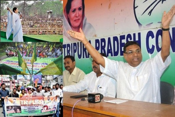 CPI-M's B-Team Congress to align with Trinamool for 2018 Election : NCT, Rajeswar Debbarma's IPFT also to join hands with Congress CPI-M's B-Team Congress to align with Trinamool for 2018 Election : NCT, Rajeswar Debbarma's IPFT also to join hands with Congress