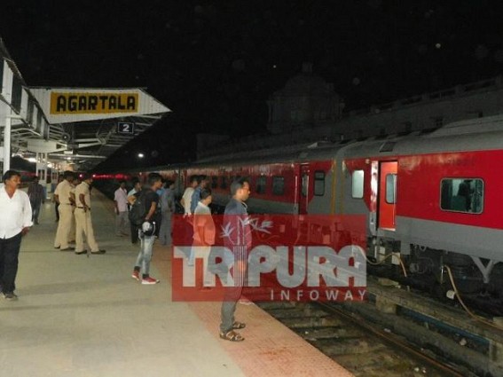 Rajdhani left for Lumding as a part of Trial run : Official inauguration after successful trial run