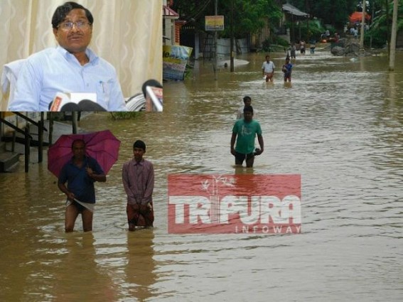 â€˜We have understood all Reasons behind water logging of Agartala Cityâ€™ : Manik Dey ready to ask fund from Centre !