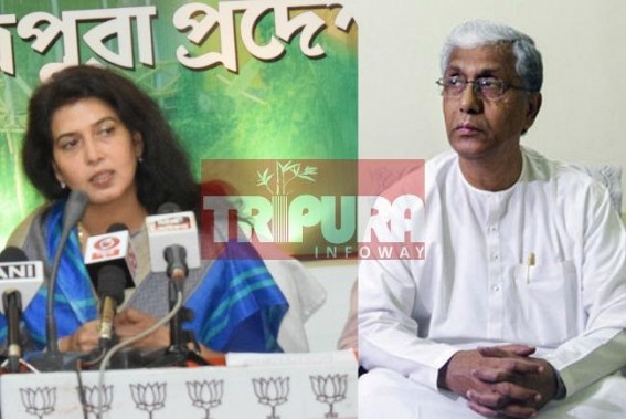 â€˜Instead of developing Tripura, Manik Sarkar was more busy to portray his image since 20 yrsâ€™, BJP Woman leader