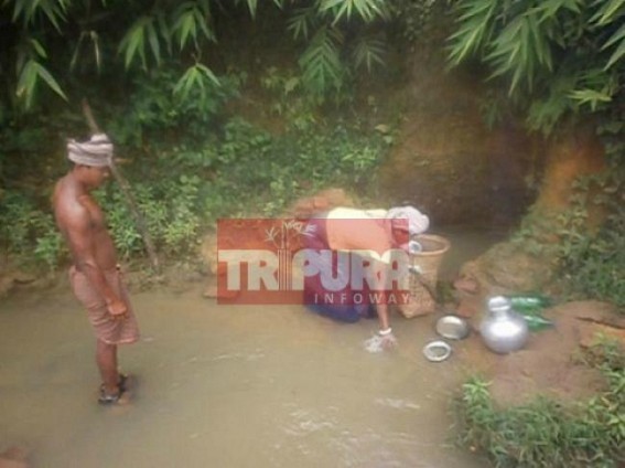 Golden Era : Water scarcity looms large at Amarpur Paharpur ADC village, no water supply across village Golden Era : Water scarcity looms large at Amarpur Paharpur ADC village, no water supply across village