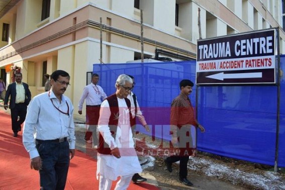 Trauma Centre inaugurated ‘Actually’ by Manik Sarkar, after June-2017’s fake-inauguration through Govt website Trauma Centre inaugurated ‘Actually’ by Manik Sarkar, after June-2017’s fake-inauguration through Govt website