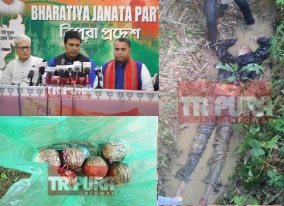 'Killing someone by cutting nerves is nowhere different than ISIS activities' , Opposition BJP claims Tripura CPI-M developing Taliban-thinking on Sunil Deb murder, grenade recovery cases 'Killing someone by cutting nerves is nowhere different than ISIS activities' , Opposition BJP claims Tripura CPI-M developing Taliban-thinking on Sunil Deb murder, grenade recovery cases